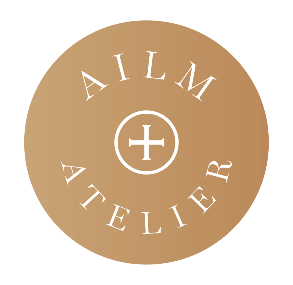 Ailm Atelier Circle Logo Gold