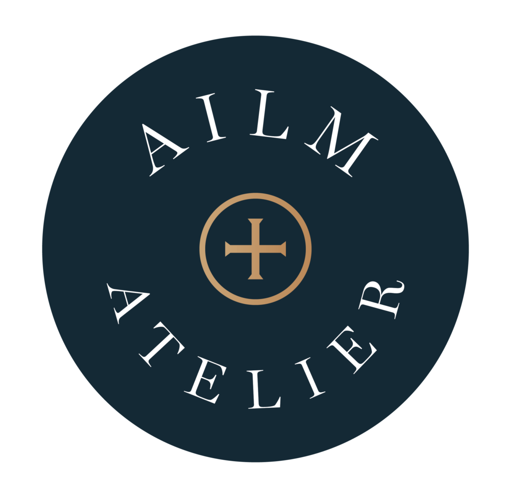 Ailm atelier circle logo navy | ailm atelier Ailm Atelier Circle Logo Navy